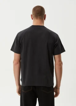 T-Shirts<Afends Sun Bite  - Raglan Boxy Tee Stone Black