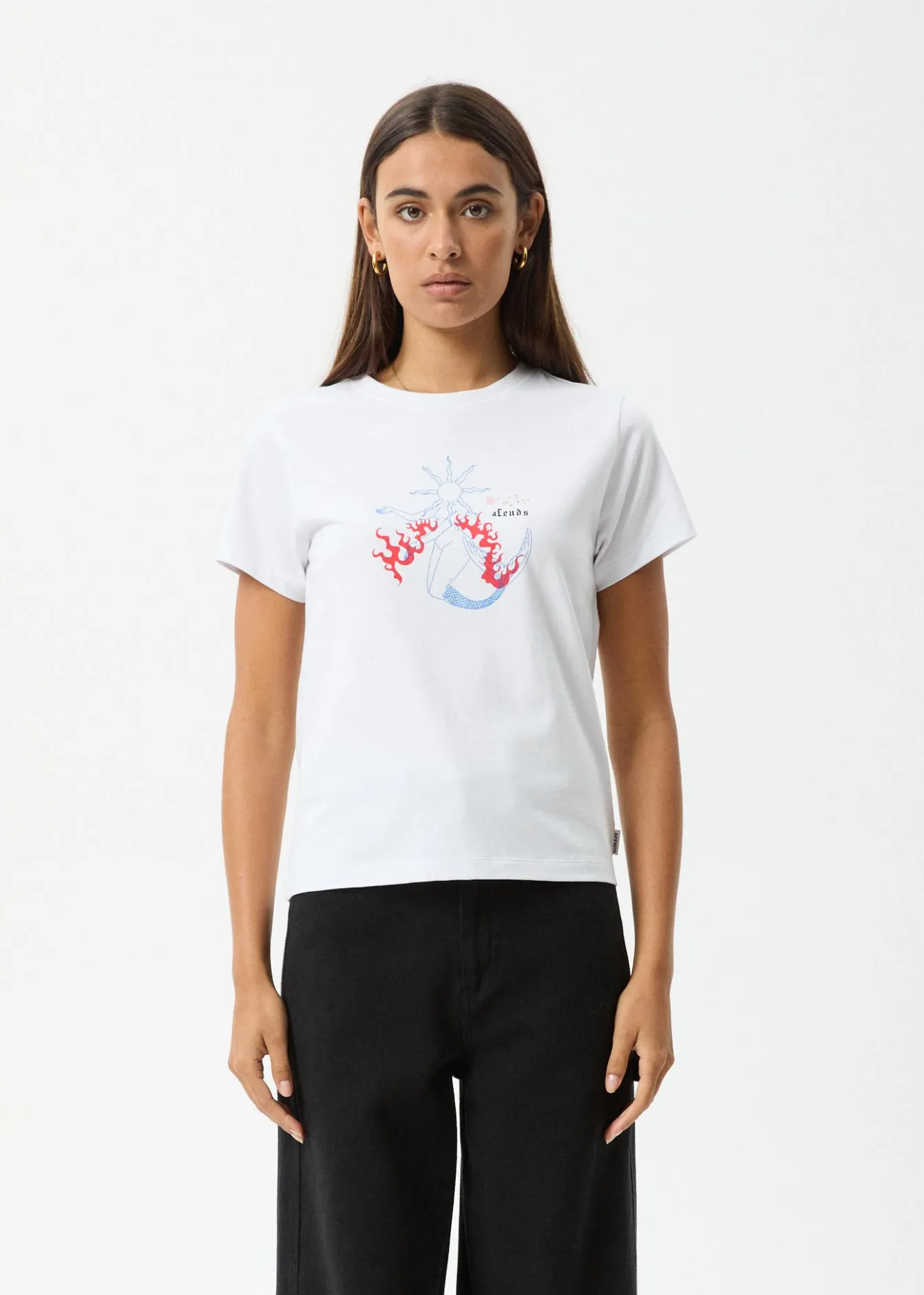 Tees & Shirts<Afends Sun Siren - Regular Tee White