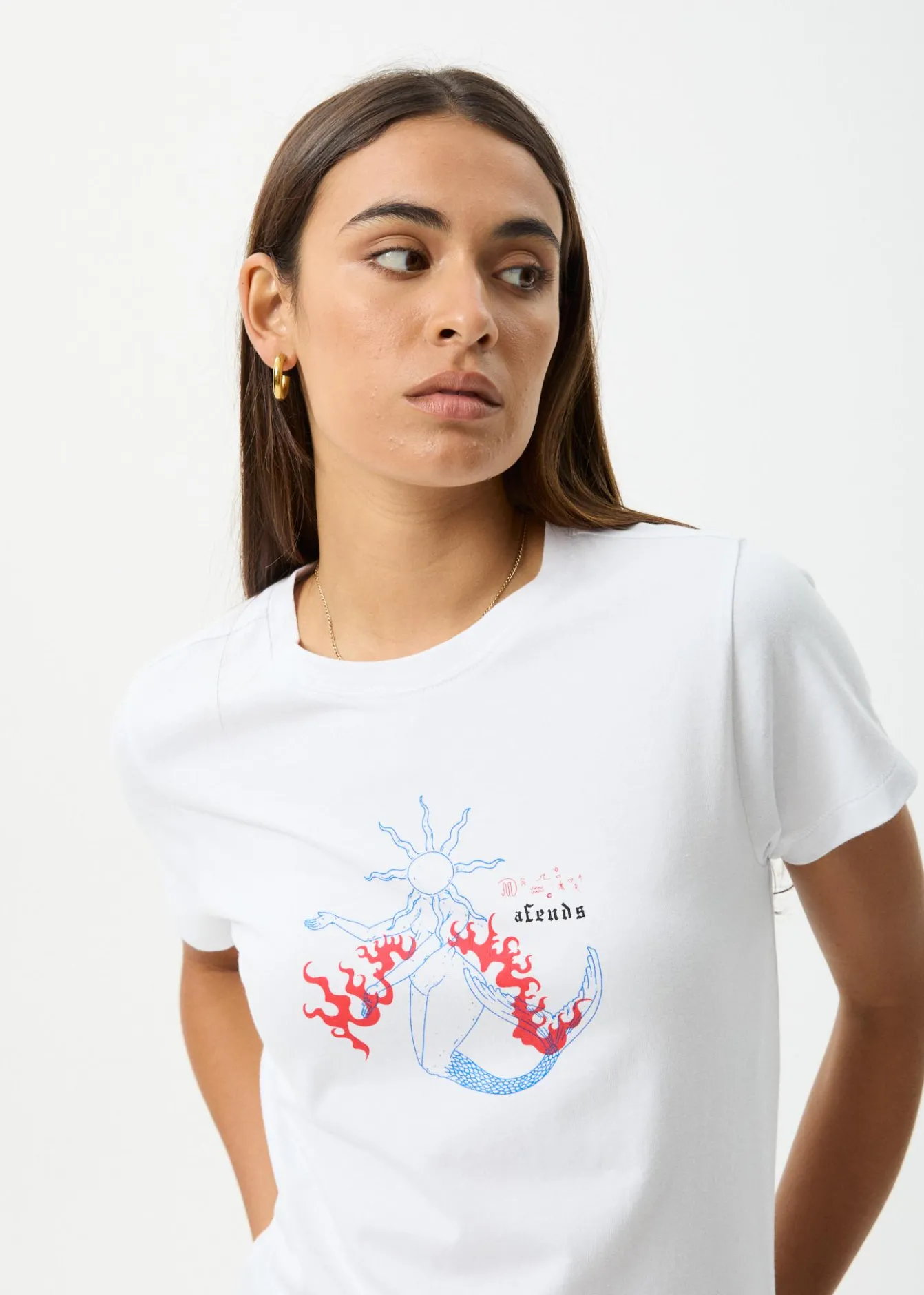 Tees & Shirts<Afends Sun Siren - Regular Tee White