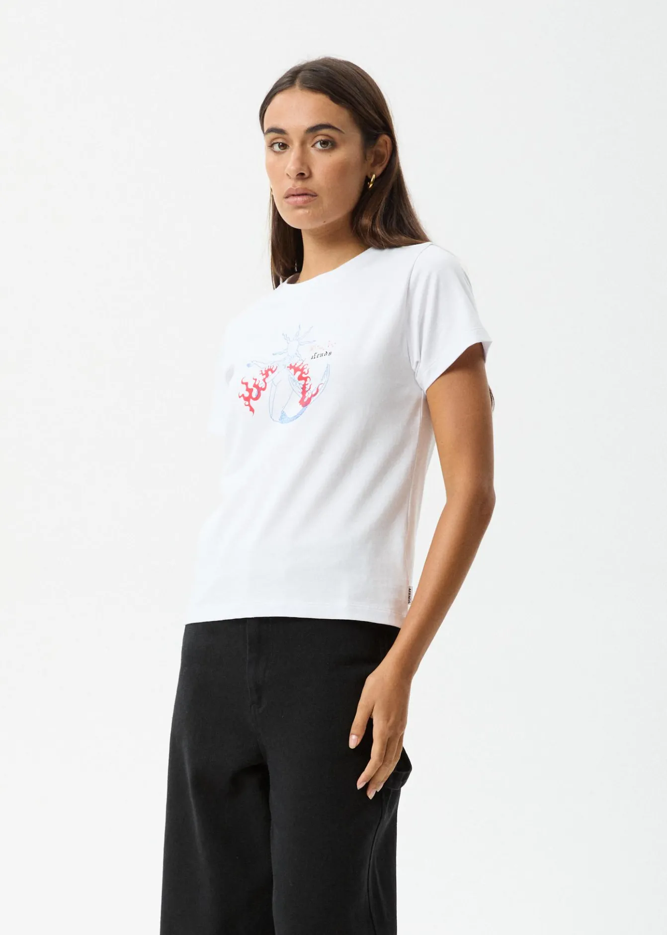 Tees & Shirts<Afends Sun Siren - Regular Tee White