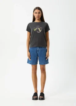Tees & Shirts<Afends Sun Siren  - Regular Tee Stone Black