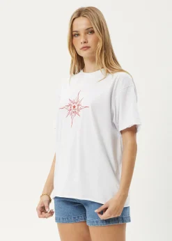 Tees & Shirts<Afends Sunny  - Oversized Tee White