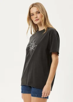 Tees & Shirts<Afends Sunny - Oversized Tee Stone Black