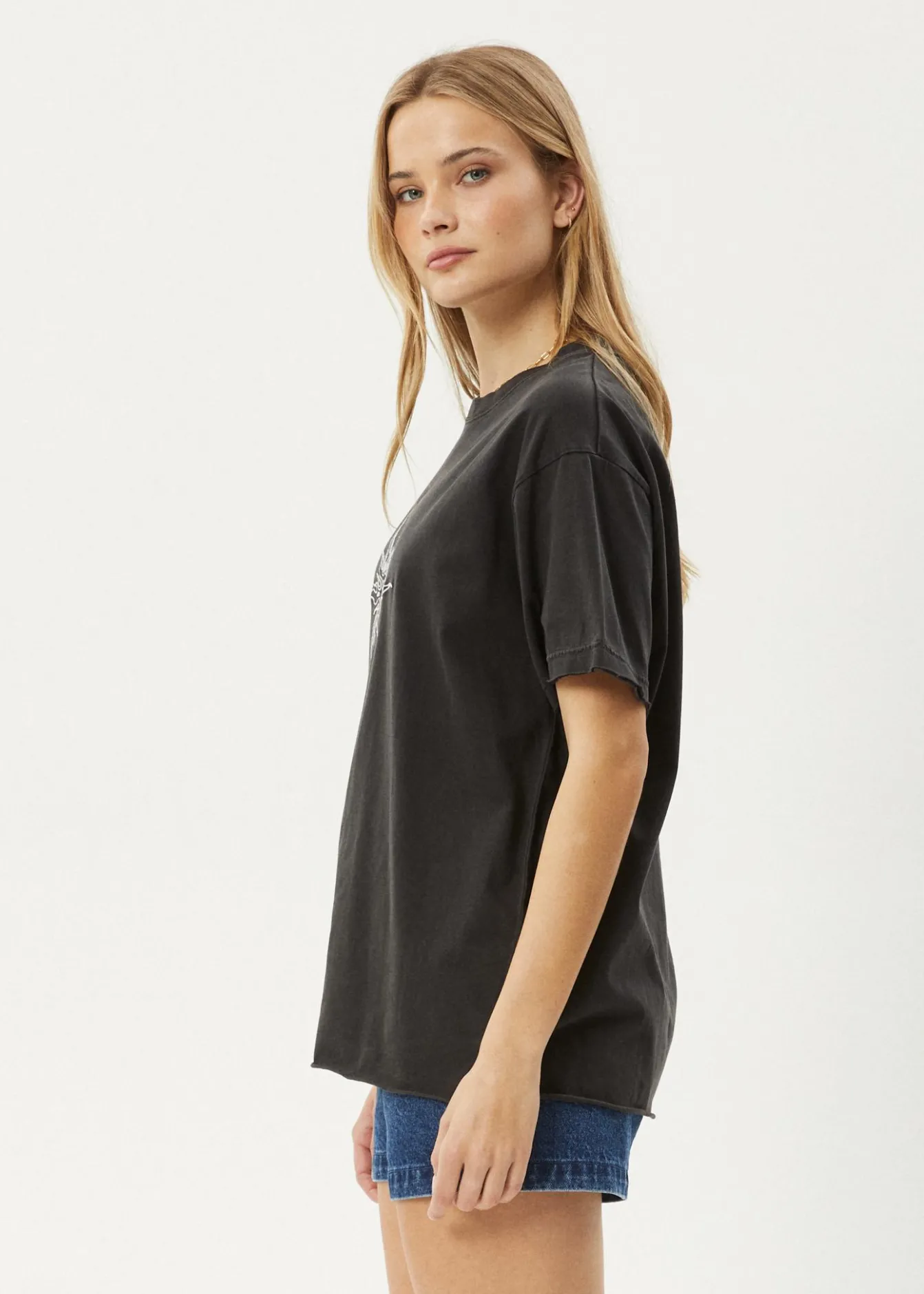 Tees & Shirts<Afends Sunny - Oversized Tee Stone Black