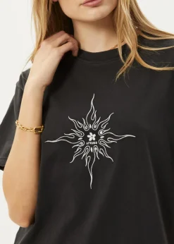 Tees & Shirts<Afends Sunny - Oversized Tee Stone Black