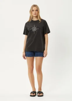Tees & Shirts<Afends Sunny - Oversized Tee Stone Black