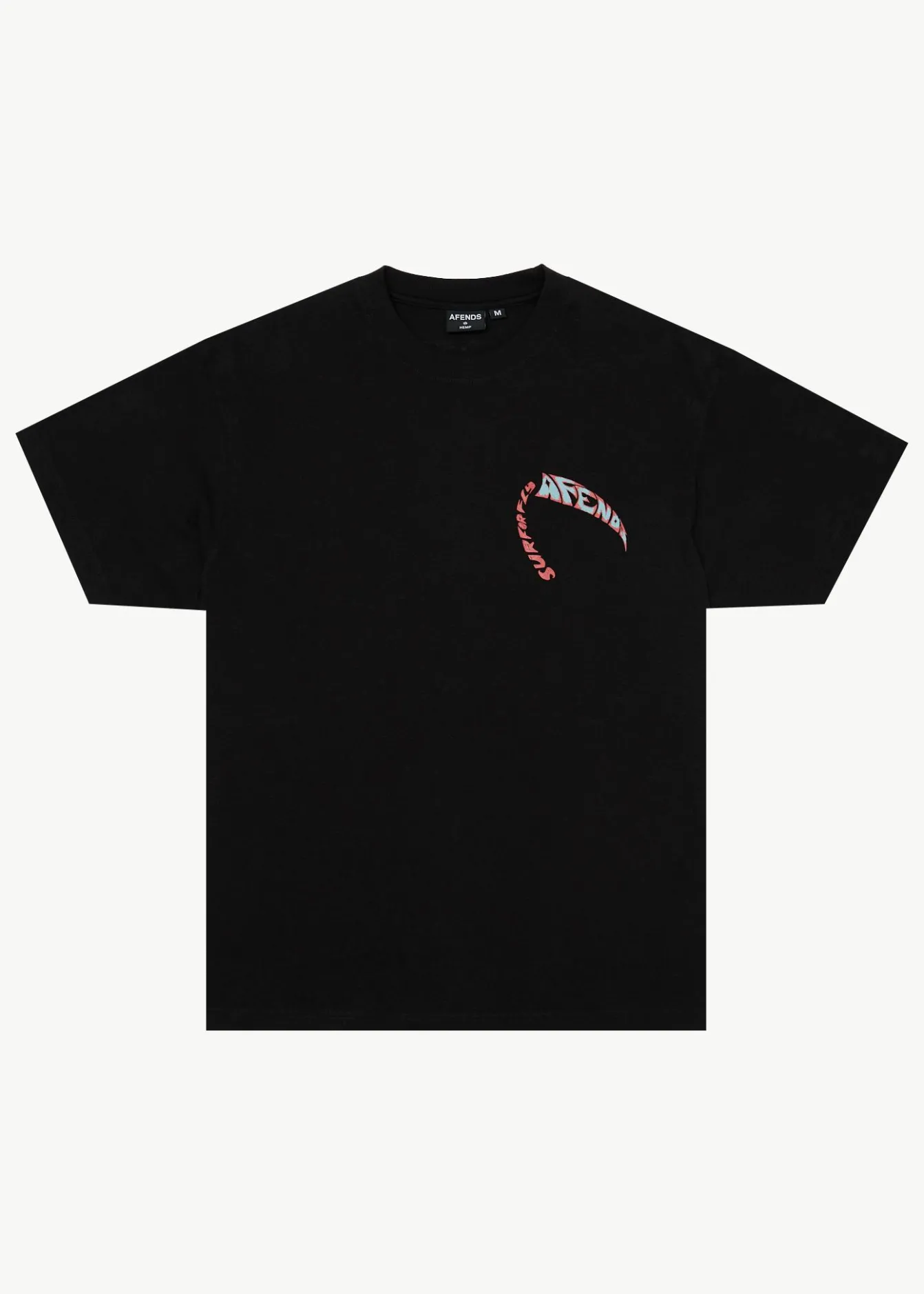 T-Shirts<Afends Surf Or Fly - Boxy Tee Black