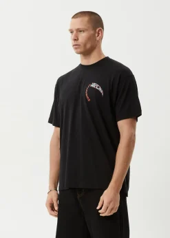 T-Shirts<Afends Surf Or Fly - Boxy Tee Black