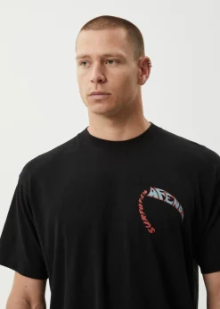 T-Shirts<Afends Surf Or Fly - Boxy Tee Black