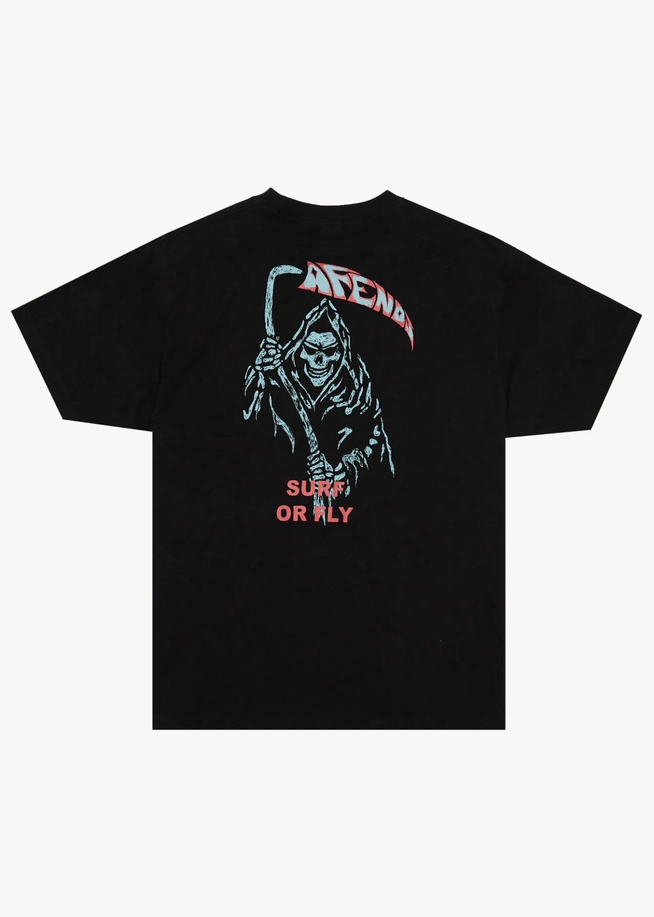 T-Shirts<Afends Surf Or Fly - Boxy Tee Black