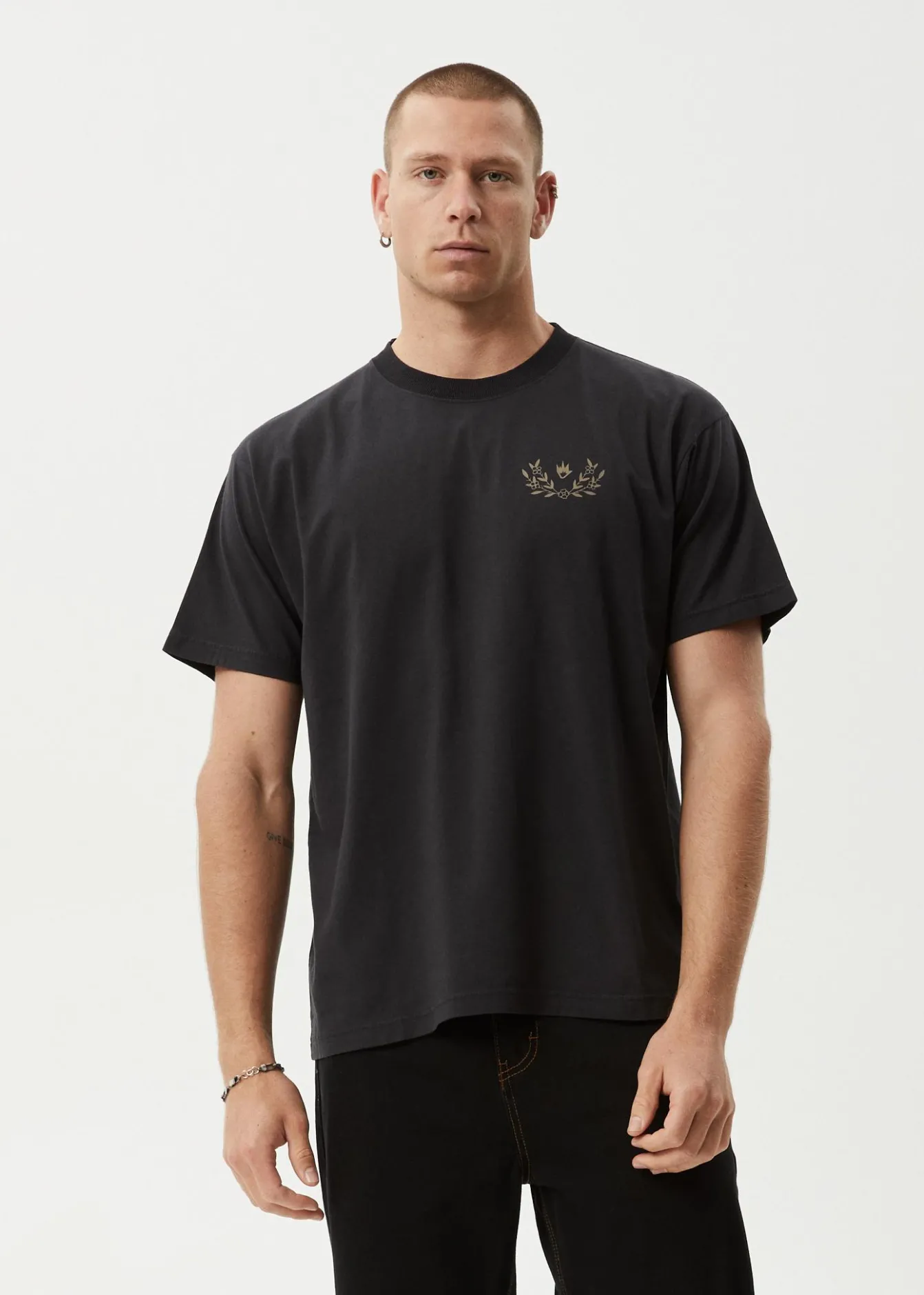 T-Shirts<Afends Surf Related - Boxy Tee Stone Black