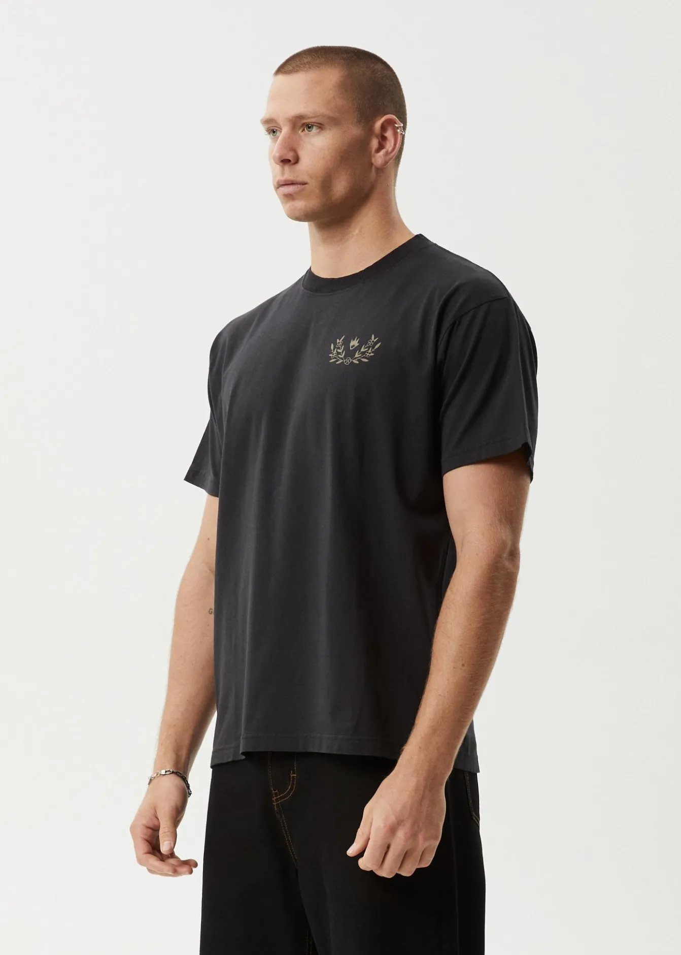 T-Shirts<Afends Surf Related - Boxy Tee Stone Black
