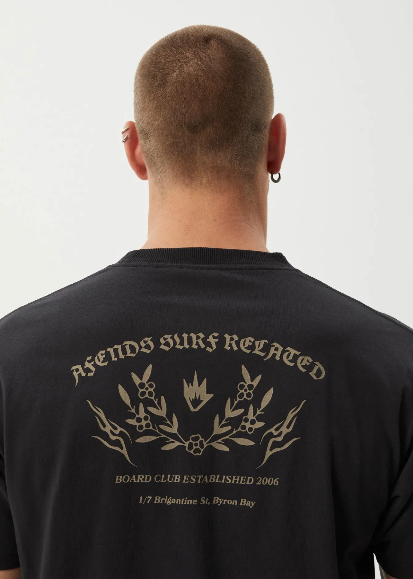 T-Shirts<Afends Surf Related - Boxy Tee Stone Black