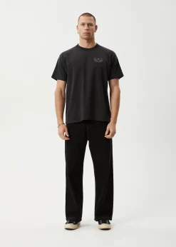 T-Shirts<Afends Surf Related - Boxy Tee Stone Black