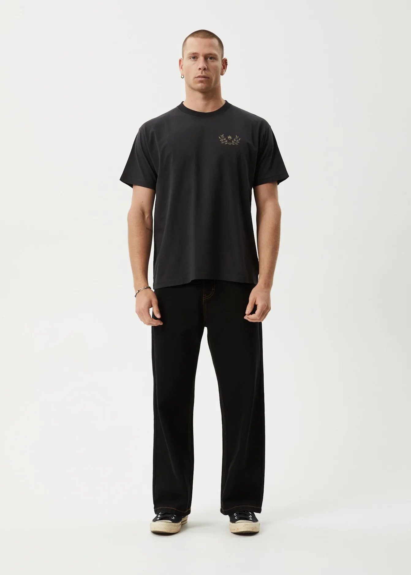 T-Shirts<Afends Surf Related - Boxy Tee Stone Black