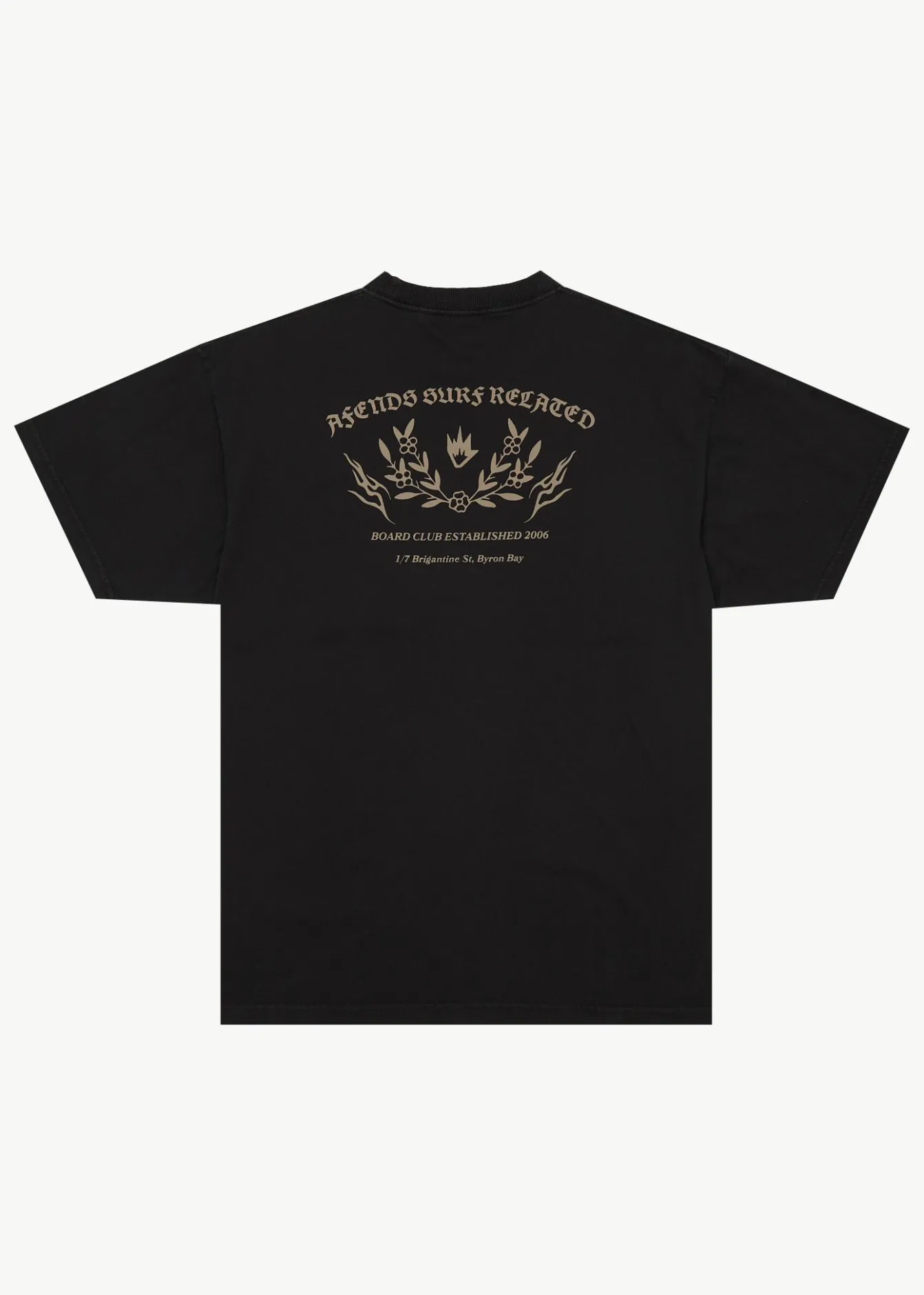 T-Shirts<Afends Surf Related - Boxy Tee Stone Black