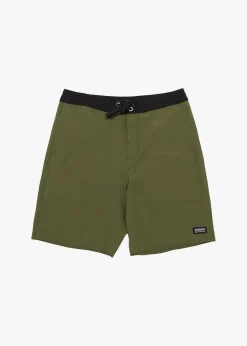 Boardshorts<Afends Surf Related  - Fixed Waist Boardshort 20" Military