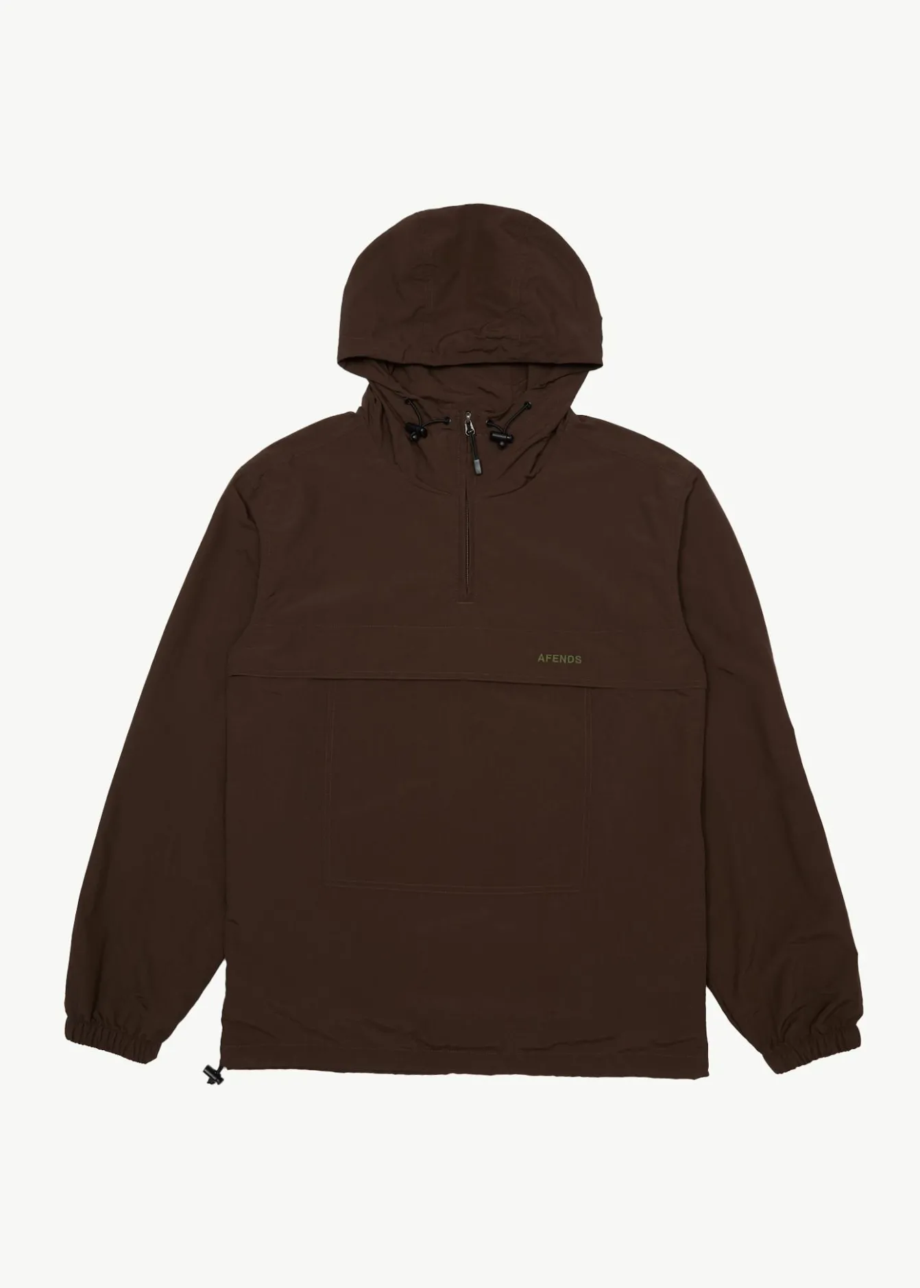 Jackets<Afends System - Water Resistant Spray Anorak Jacket Coffee