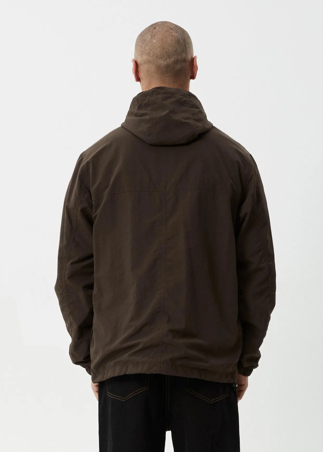 Jackets<Afends System - Water Resistant Spray Anorak Jacket Coffee