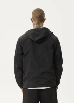 Jackets<Afends System - Water Resistant Spray Anorak Jacket Black