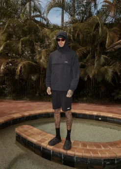 Jackets<Afends System - Water Resistant Spray Anorak Jacket Black