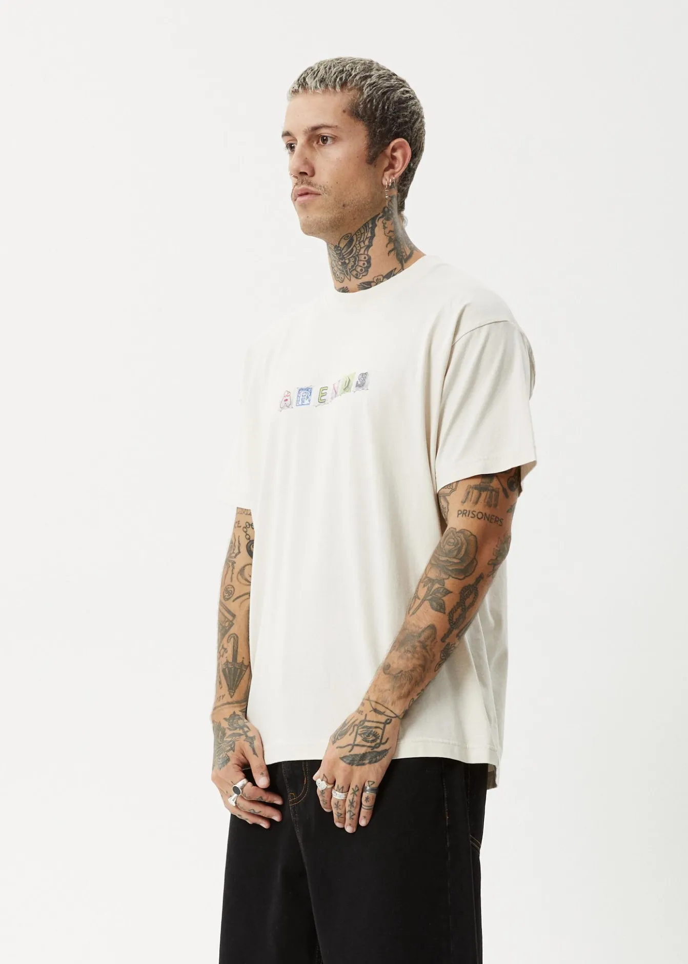 T-Shirts<Afends Take A Trip - Boxy Tee Moonbeam