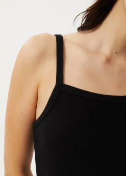Sleeveless|Essentials<Afends Taylor  - Rib Singlet Black