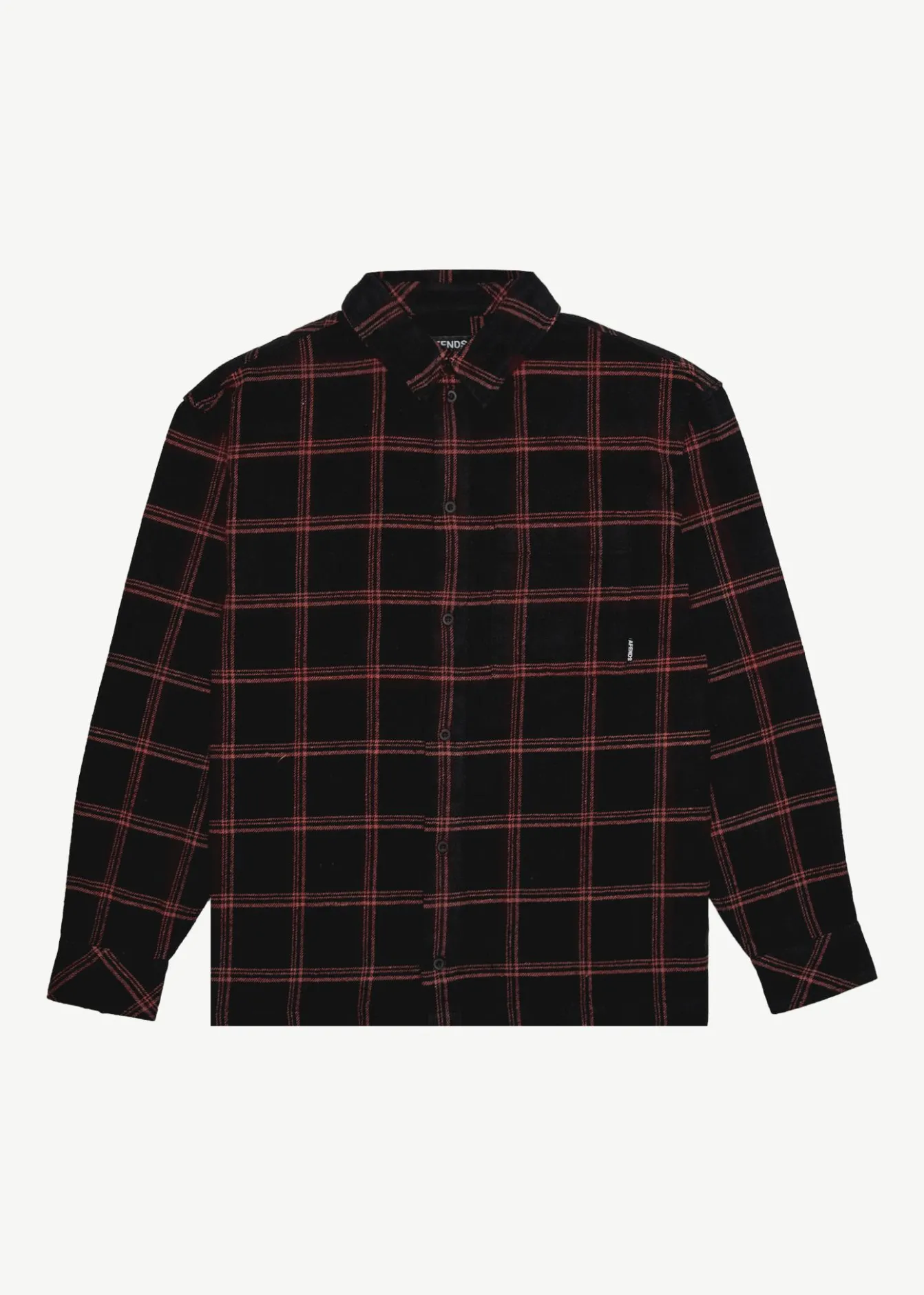 Shirts<Afends Terror - Flannel Shirt Black Check
