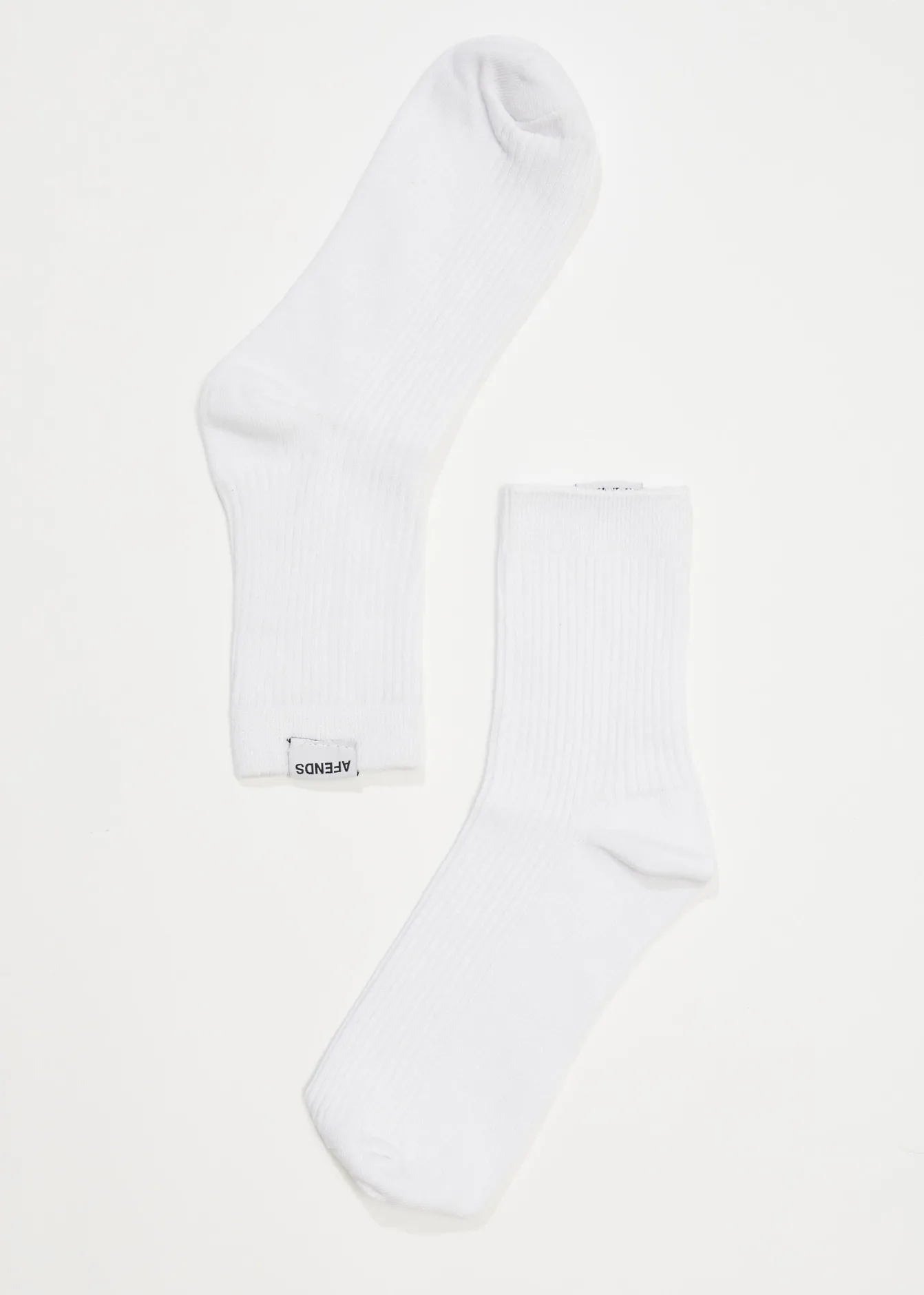 Accessories|Essentials<Afends The Essential - Rib Socks White