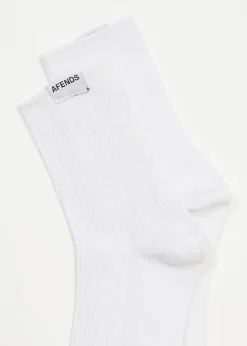 Accessories|Essentials<Afends The Essential  - Rib Socks White