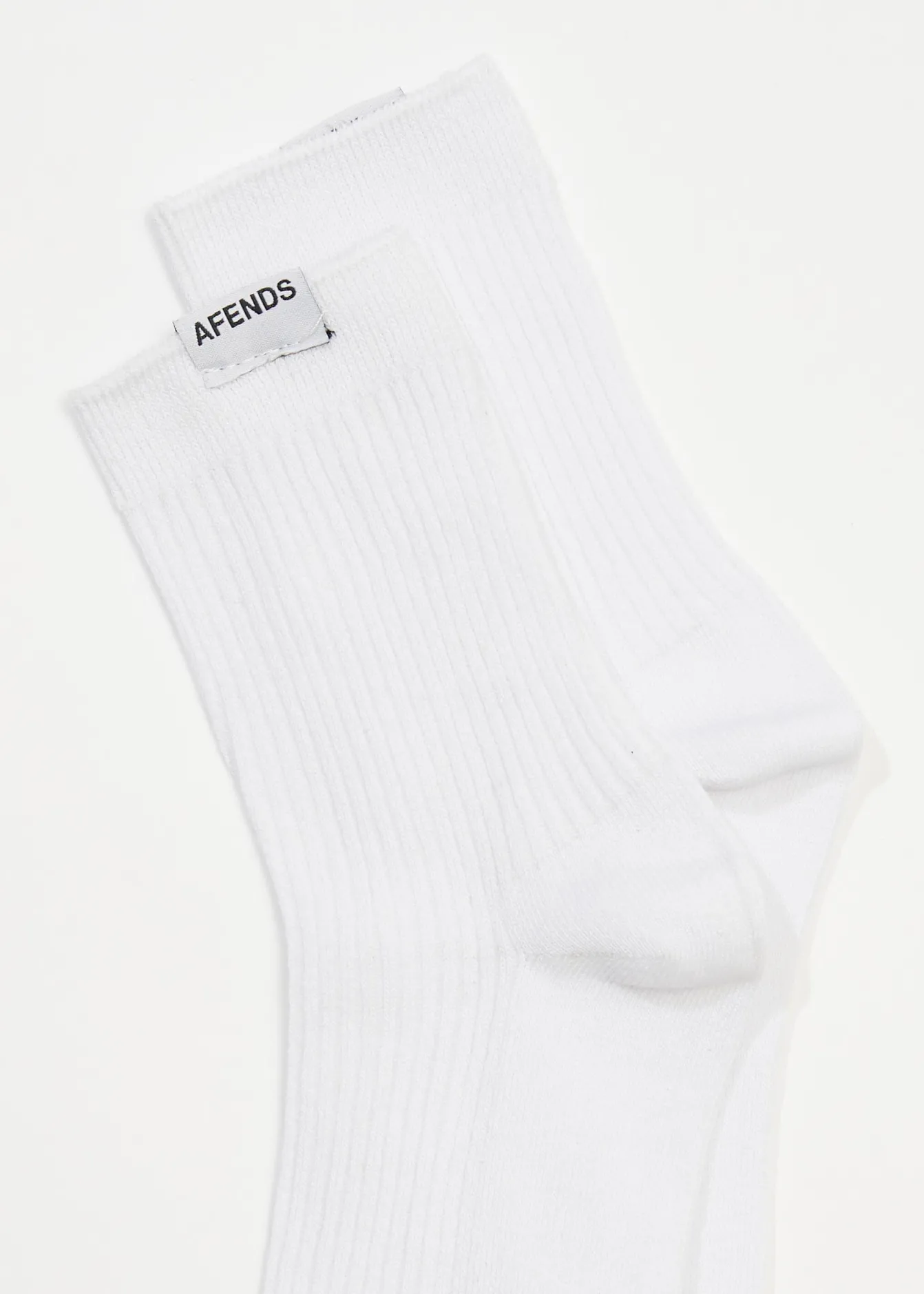Accessories|Essentials<Afends The Essential - Rib Socks White