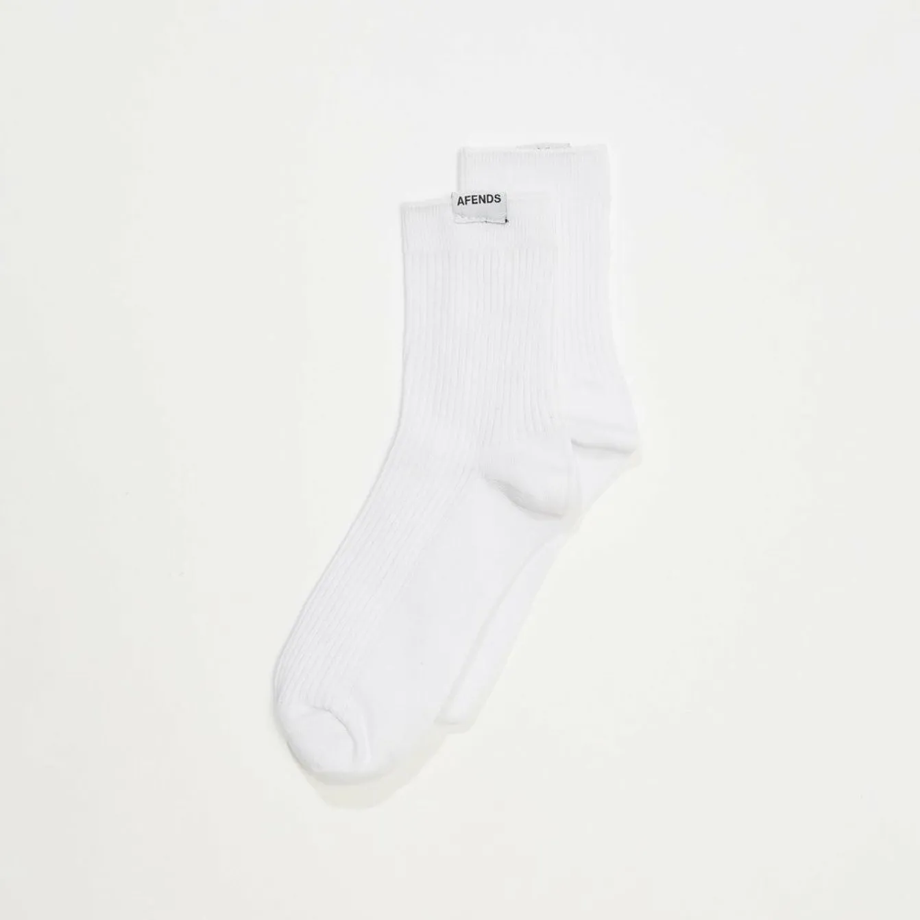 Accessories|Essentials<Afends The Essential - Rib Socks White
