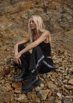 Pants<Afends Thorn Bound - Sweat Pant Black