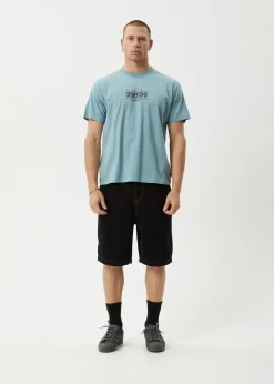 T-Shirts<Afends Thorny  - Boxy Tee Ocean Spray