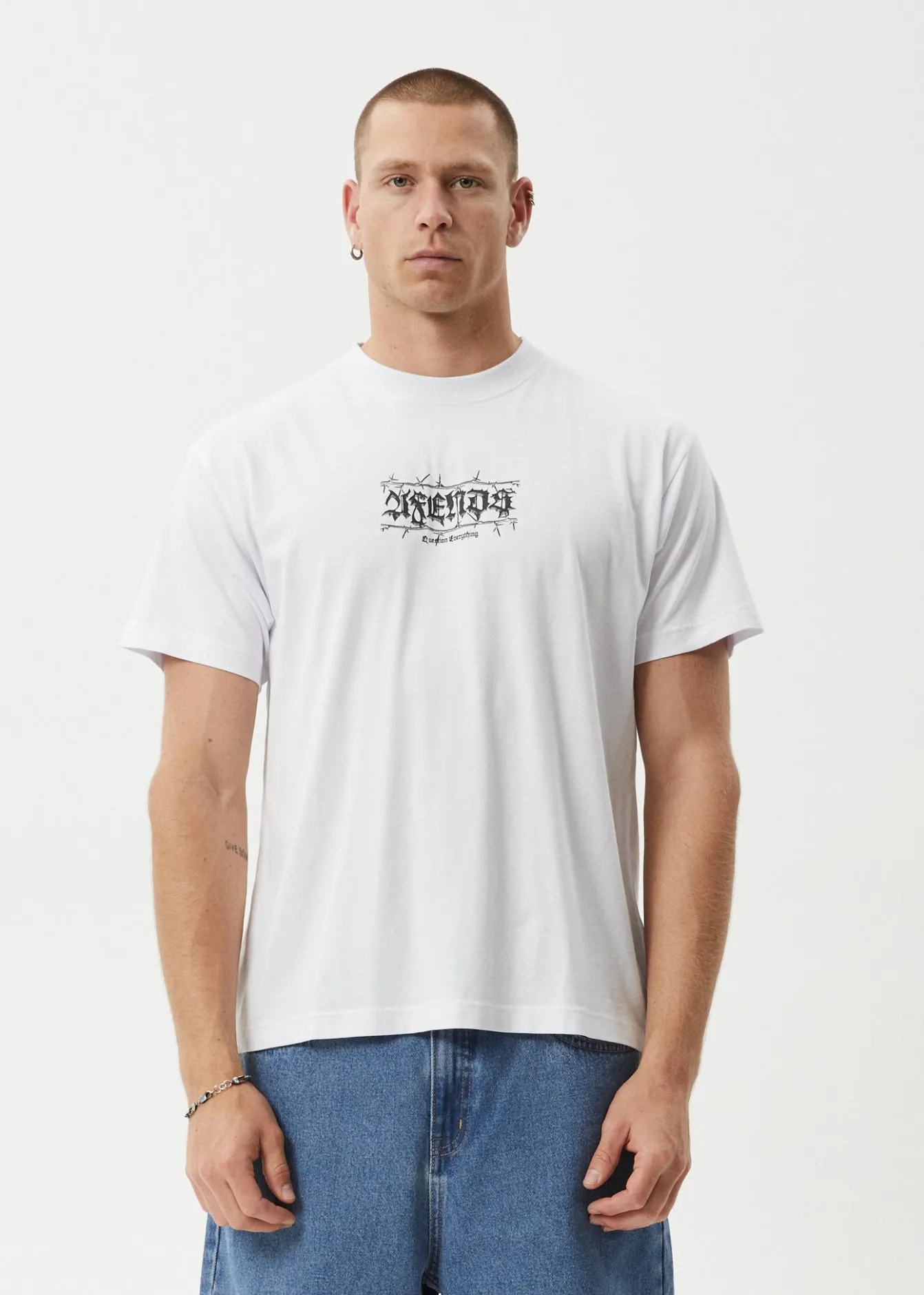 T-Shirts<Afends Thorny - Boxy Tee White