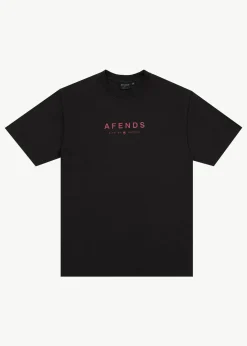 T-Shirts<Afends Thrown Out - Retro Tee Stone Black