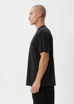 T-Shirts<Afends Thrown Out - Retro Tee Stone Black