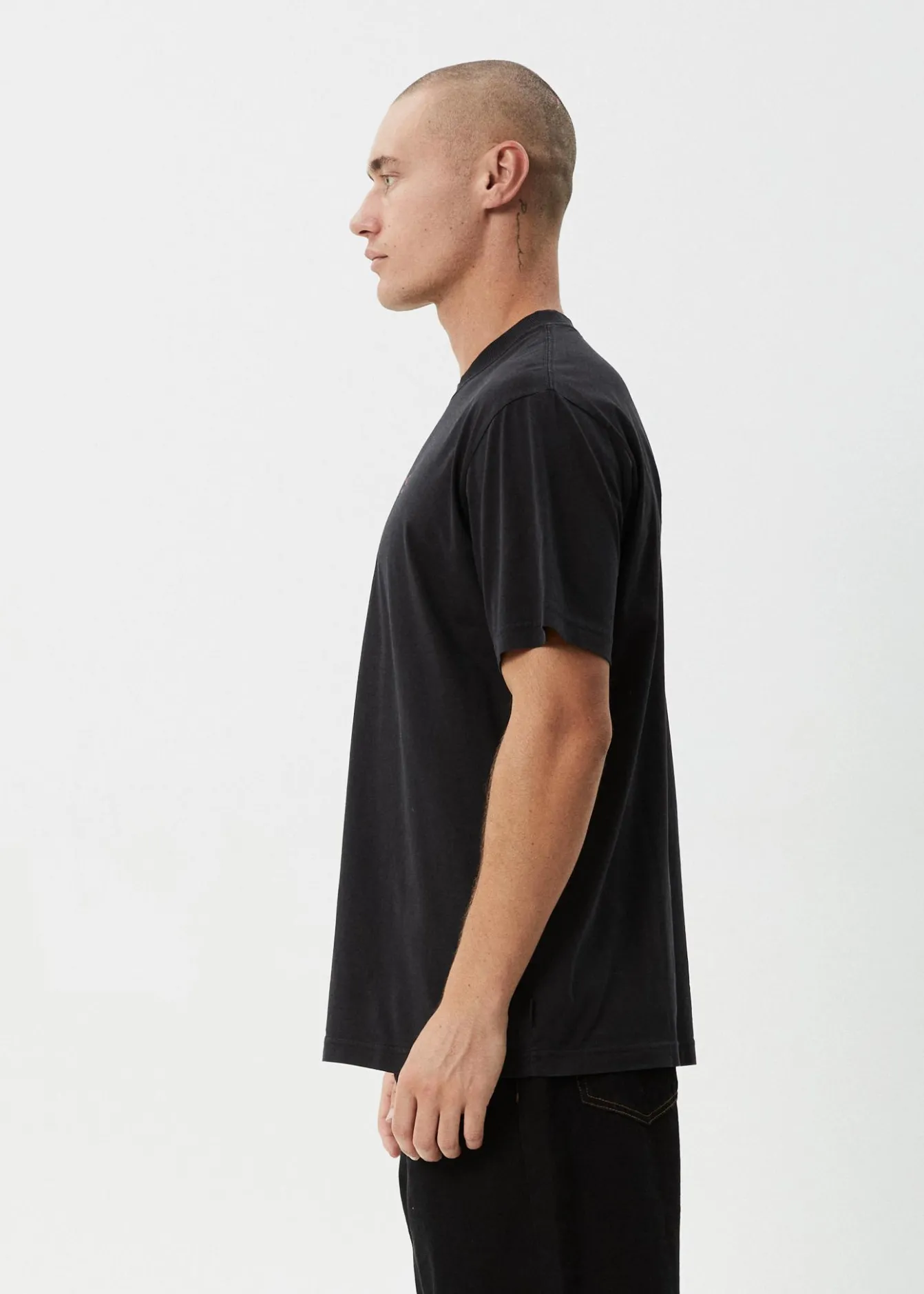 T-Shirts<Afends Thrown Out - Retro Tee Stone Black