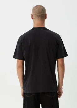 T-Shirts<Afends Thrown Out - Retro Tee Stone Black