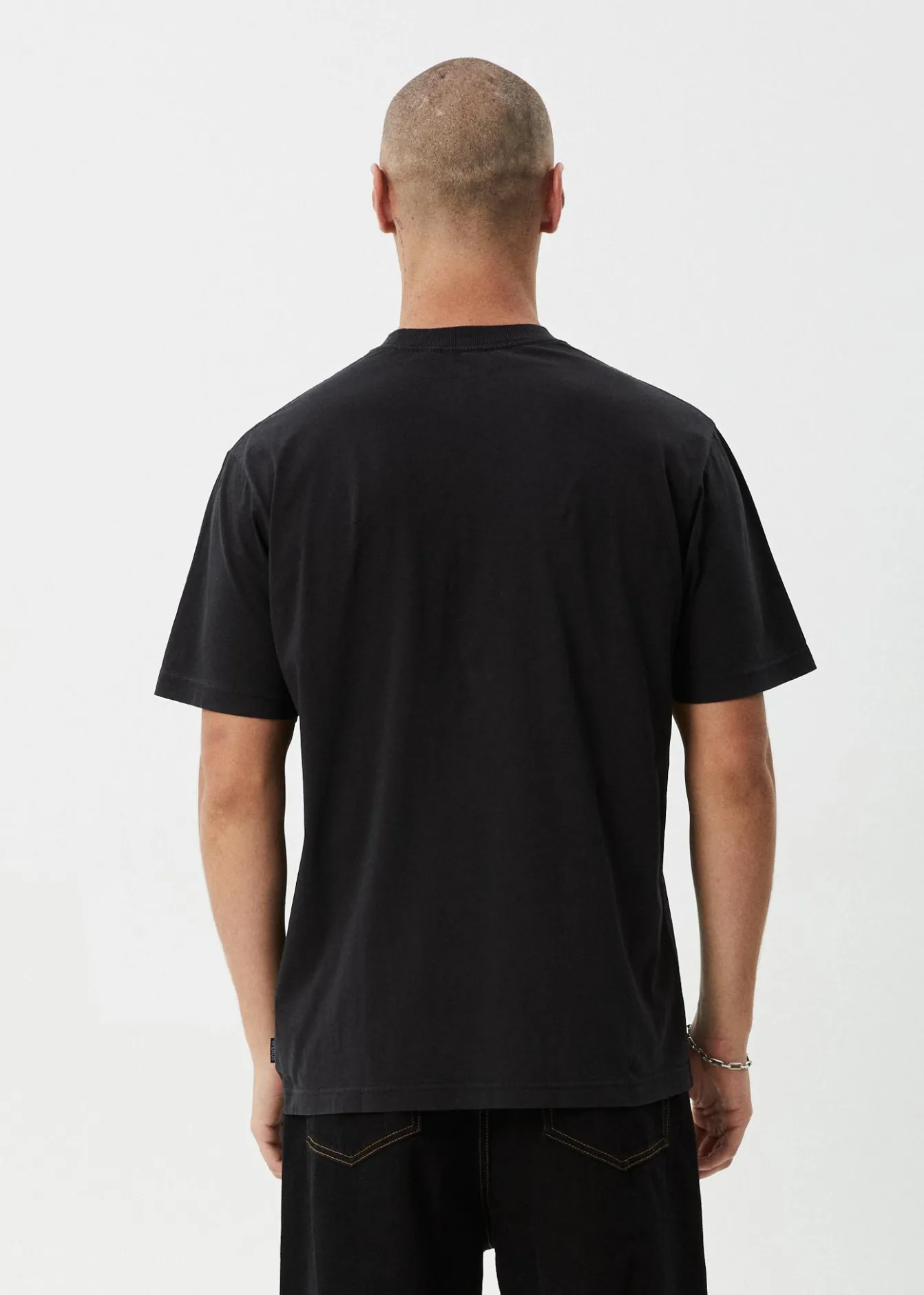 T-Shirts<Afends Thrown Out - Retro Tee Stone Black