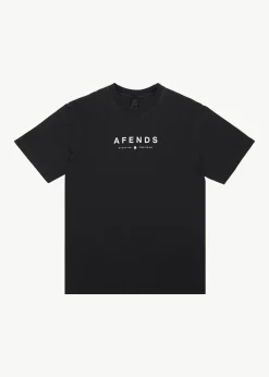 T-Shirts<Afends Thrown Out  - Retro Tee Black / White