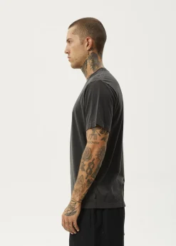T-Shirts<Afends Thrown Out - Retro Tee Black / White