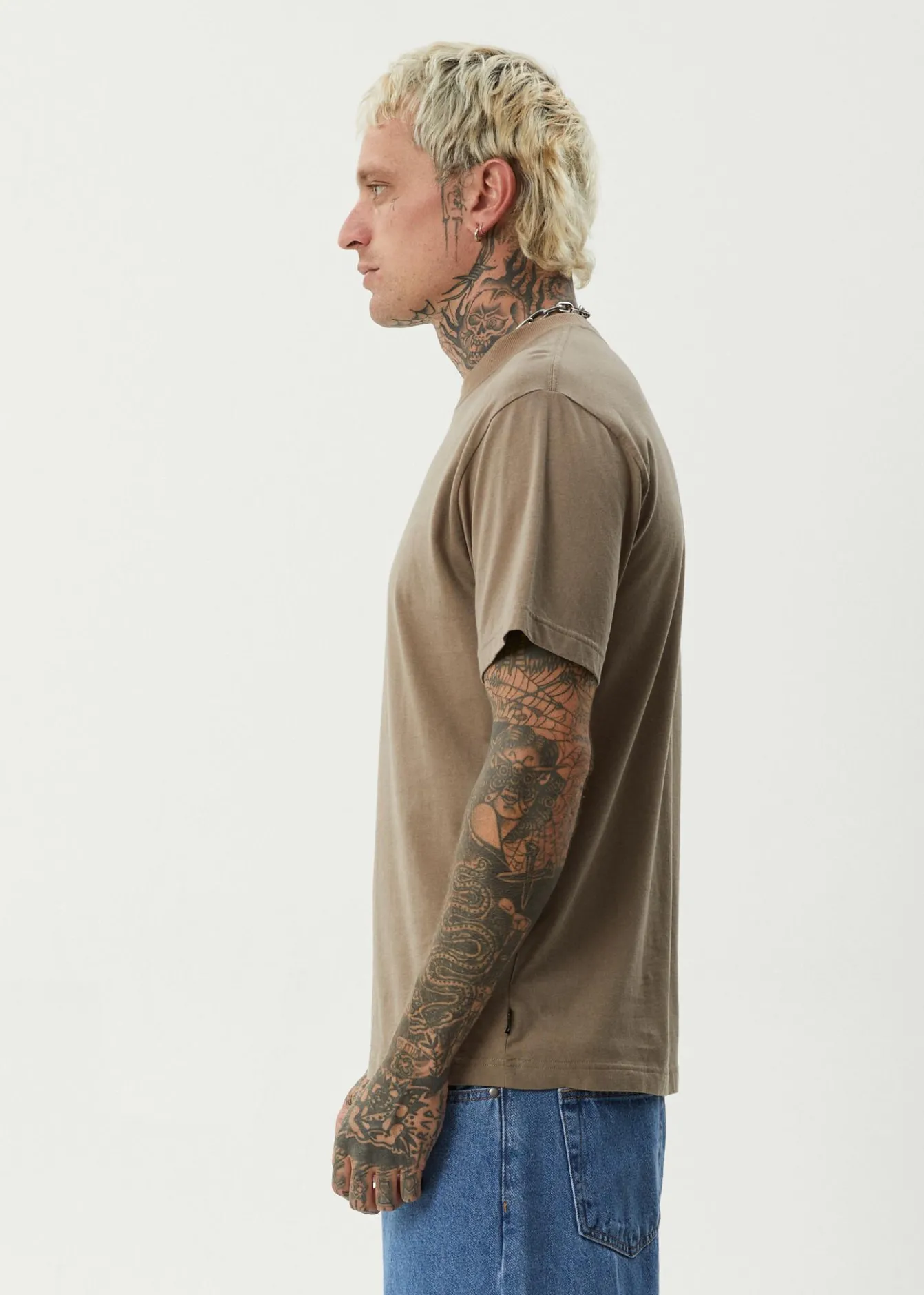 T-Shirts<Afends Thrown Out - Retro Tee Fossil