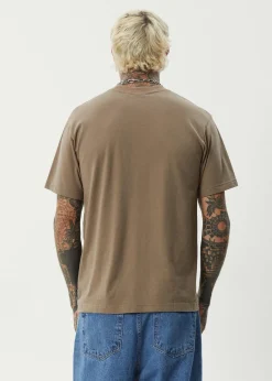 T-Shirts<Afends Thrown Out - Retro Tee Fossil