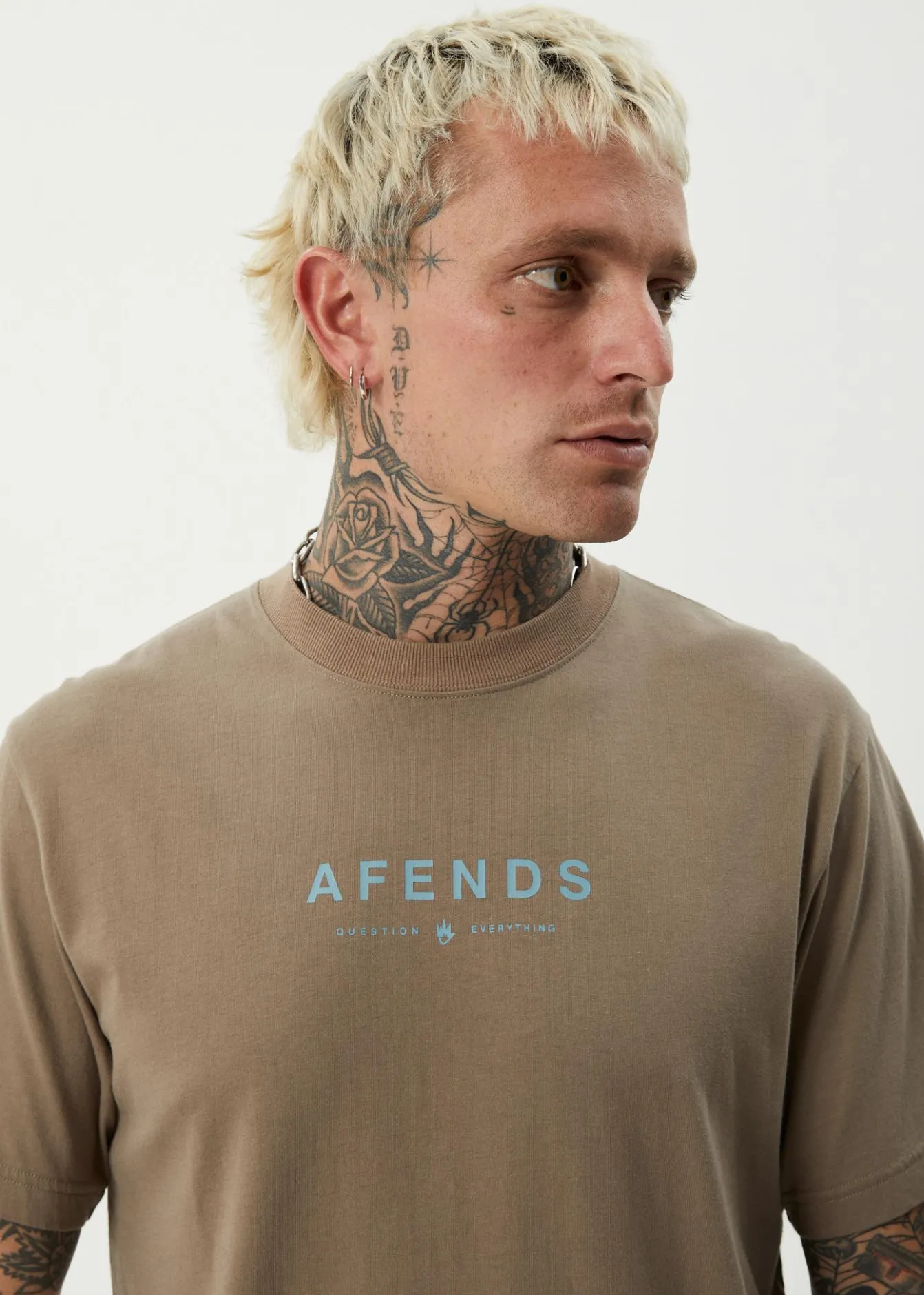 T-Shirts<Afends Thrown Out - Retro Tee Fossil