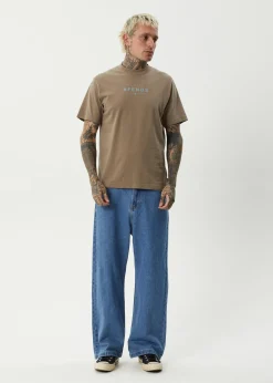 T-Shirts<Afends Thrown Out - Retro Tee Fossil