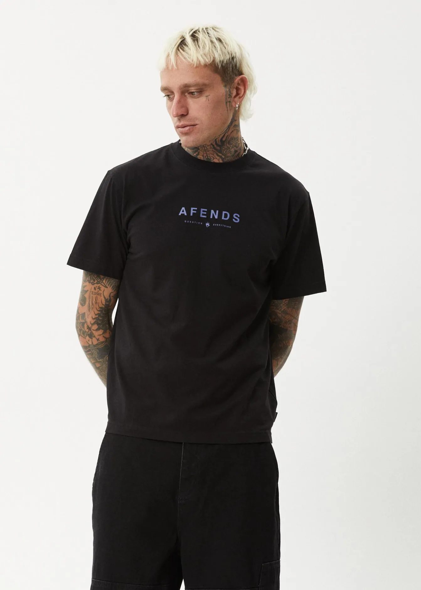 T-Shirts<Afends Thrown Out - Retro Tee Black