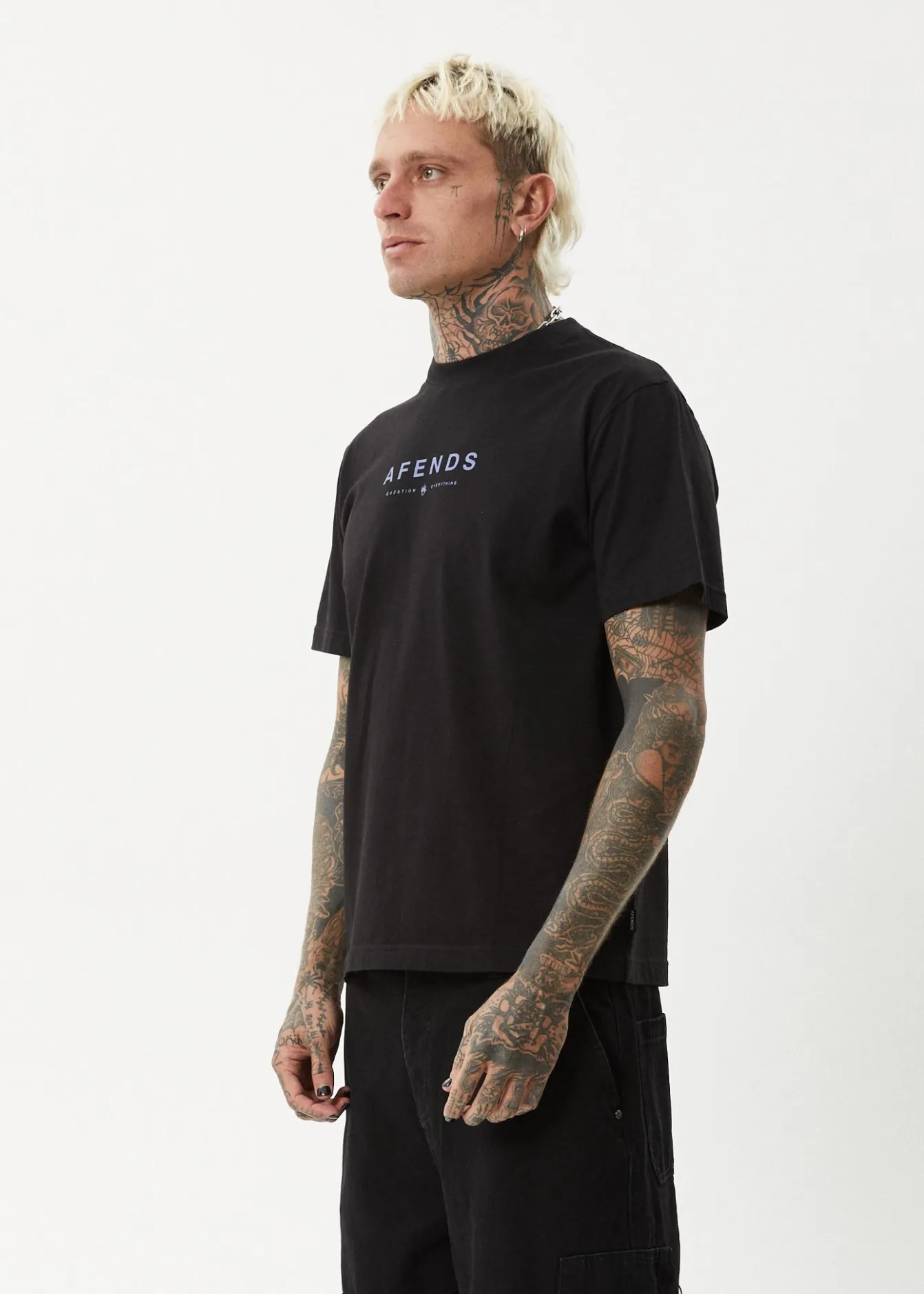 T-Shirts<Afends Thrown Out - Retro Tee Black