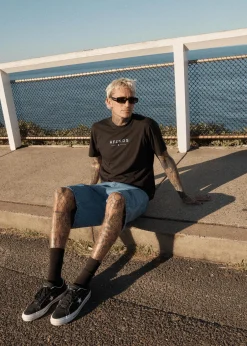 T-Shirts<Afends Thrown Out - Retro Tee Black