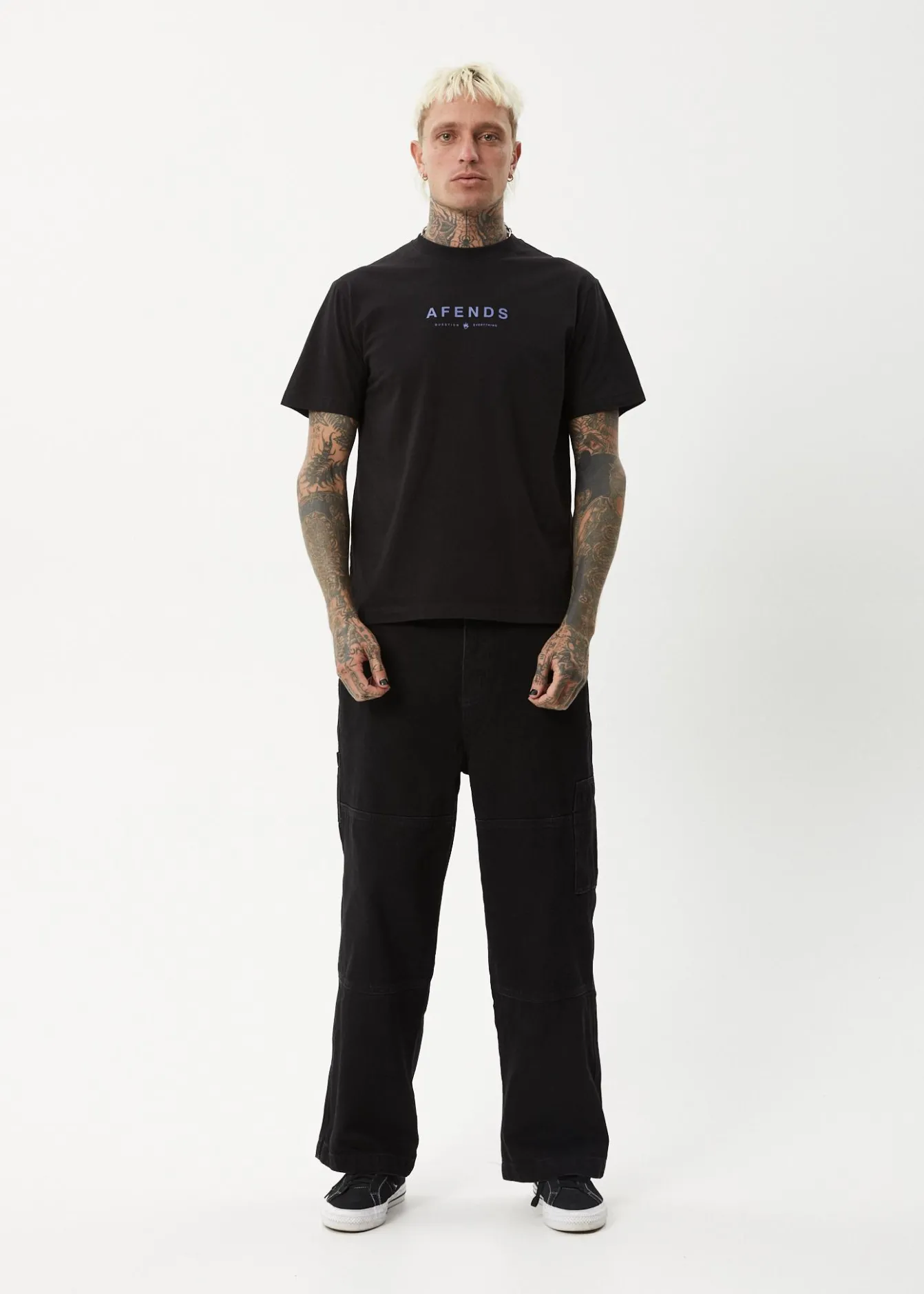 T-Shirts<Afends Thrown Out - Retro Tee Black